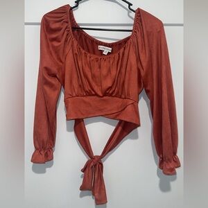 Western suede top